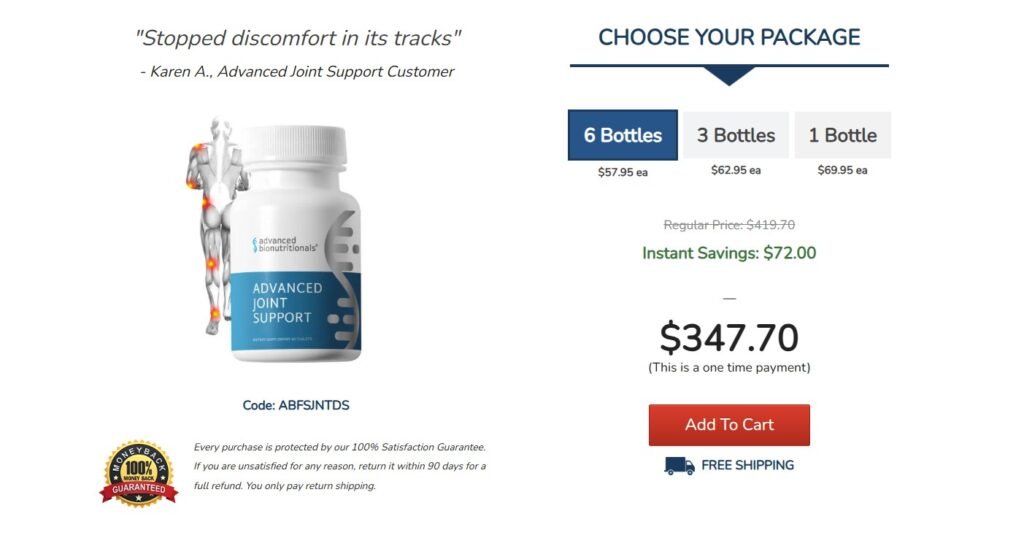 advanced Joint support buying option